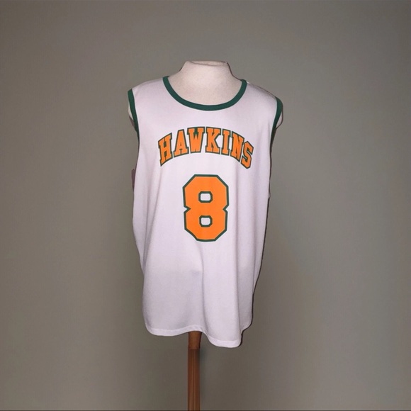 Netflix Stranger Things Hawkins‎ Basketball Jersey #8 - Lucas, Size XL - Picture 1 of 4